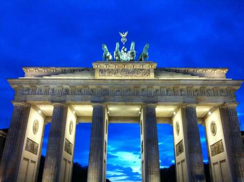 Berlin Brandenburg Gate Dusk