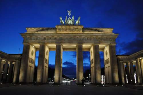 Berlin Brandenburg Gate Gate Brandenburg Night