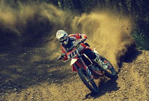 Bike Rider Motocross Motor Sport Motorbike