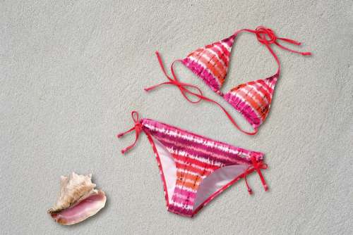 Bikini Two-Piece Swimwear Women Two-Parter Pink