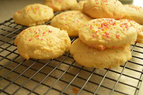 Biscuit Cookie Sprinkles Cookies Sweet Food Snack