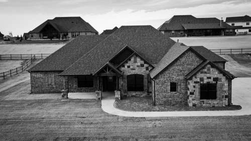 Black And White Home Realtor House