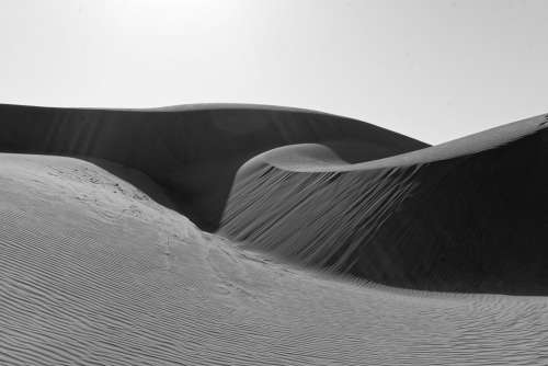 Black And White Sand Dunes Pacific Dunes Beach