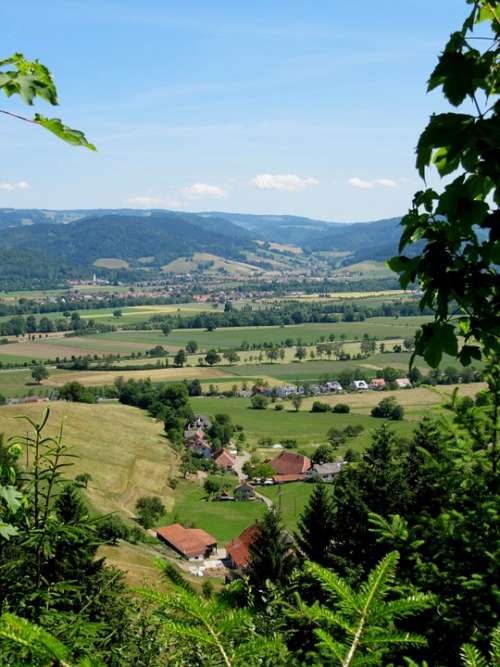 Black Forest Landscape Haley Mountain View Germany