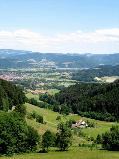 Black Forest View Landscape Distant View Oberried
