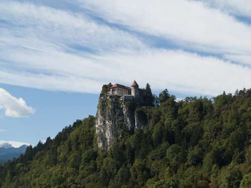 Bled Castle Slovenia Europe European Hill