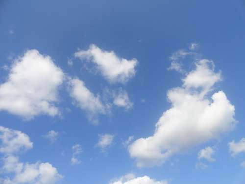 Blue Sky Sunny Weather Cloud Cloudscape High