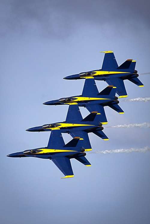 Blue Angels Airplanes Formation Flight Navy