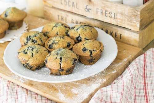 Blueberry Muffins Muffins Cupcakes Dessert Food