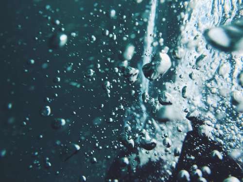 Blur Water Air Bubbles Underwater Liquid Clear