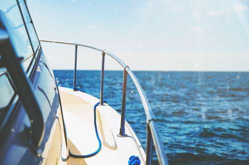Boat Yacht Railings Leisure Luxury Ocean Outdoors