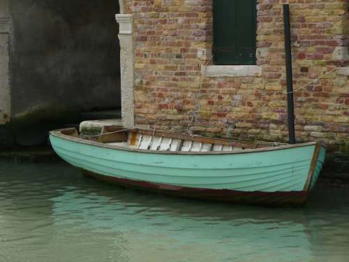 Boat Water Reflection House River Transport