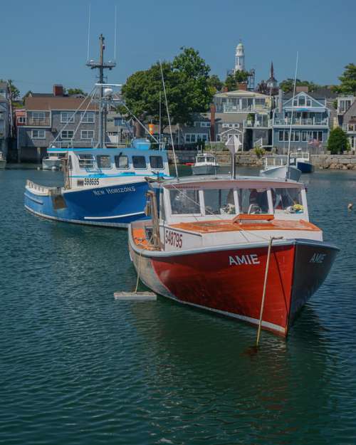 Boats Lobster Boat Lobster Harbor Rockport Mass