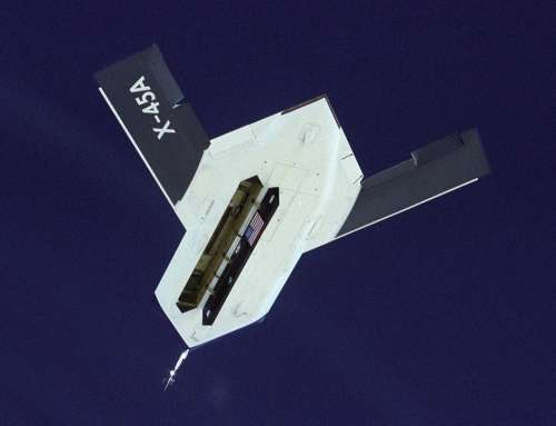 Boeing X-45A Aircraft Drone Unmanned Underside