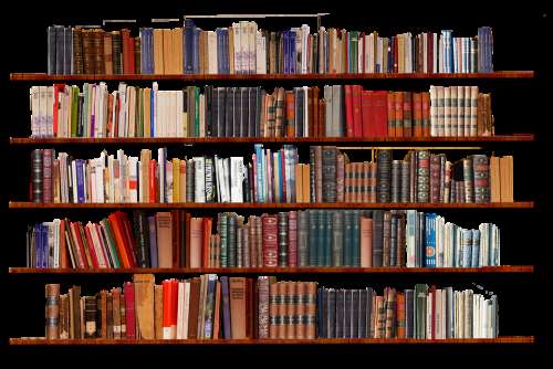 Bookshelf Isolated Transparent Background Books