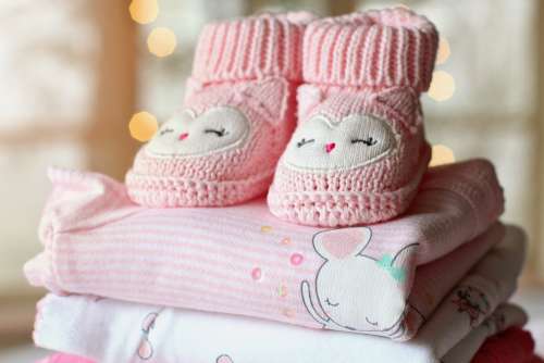 Booties Baby Girl Clothes Pink Tiny Nursery