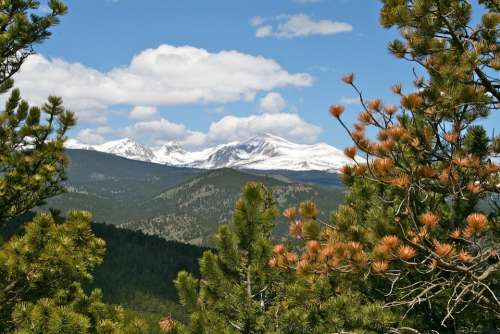 Boulder Colorado Mountains Landscape Outdoors