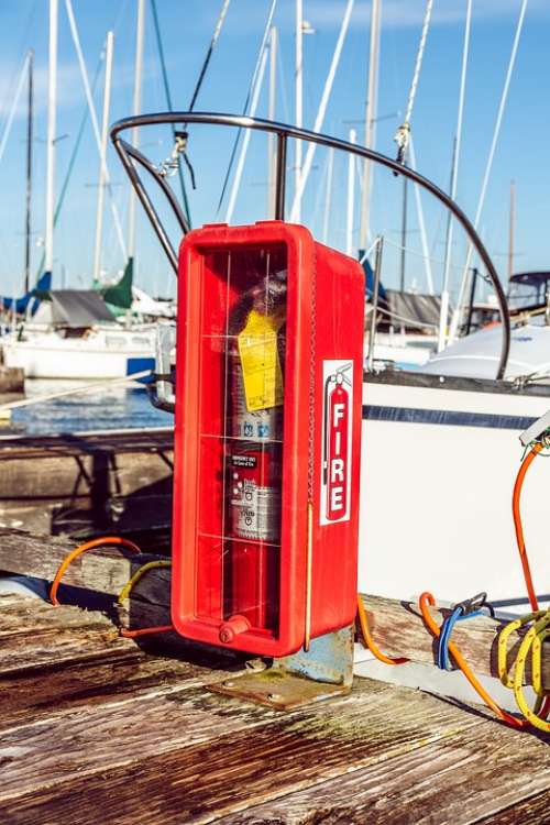 Box Cables Dock Fire Extinguisher Marine Masts