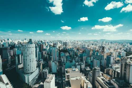 Brazil Buildings City Cityscape Clouds Sao Paulo