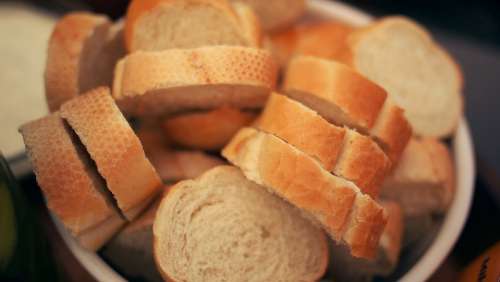 Bread French Food Baked Sliced Rounds Wheat