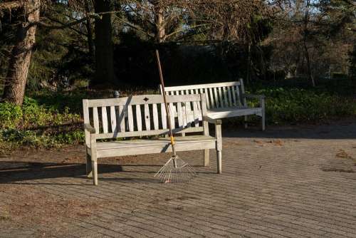 Break Relaxation Park Bench Rest Winter Light