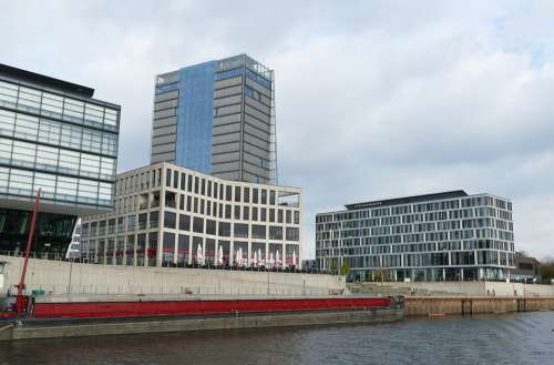 Bremen Weser River Ship Port City Architecture