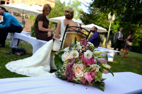 Bridal Bouquet Wedding Bride Marry Flowers