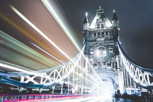 Bridge Tower Bridge London Night Tower