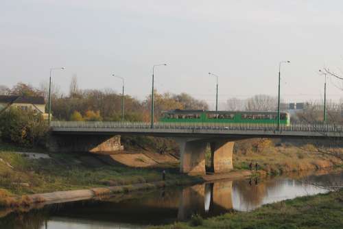Bridge River Warta River Tram