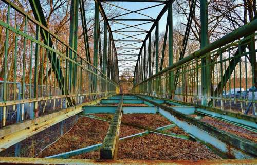 Bridge Viaduct Old Bridge Dilapidated Dismantled