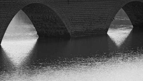 Bridges Arches Lake Reflections Contrast