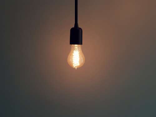 Bright Light Bulb Electricity Bulb Dark Energy