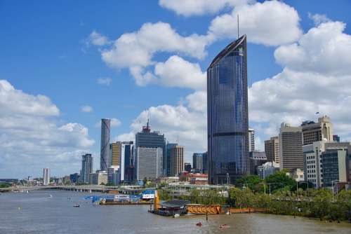 Brisbane Cityscape Skyline River Architecture