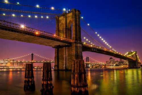 Brooklyn Bridge Landmark Historic New York City