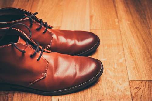 Brown Shoes Lace-Up Shoes Brown Leather Shoes