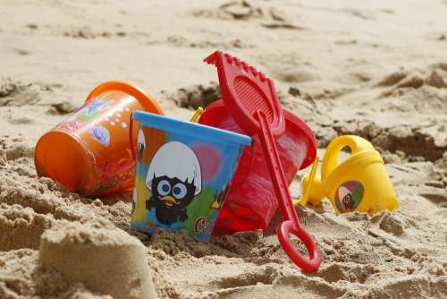 Bucket Toys Sand Beach Ocean Vacation Holidays