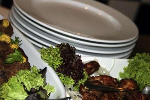 Buffet Plate Restaurant Cover Gastronomy