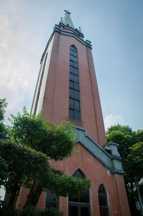 Building Christian Church Tall Buildings Wuxi