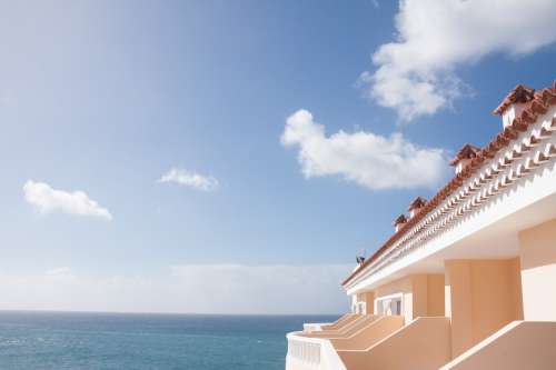 Building Balconies Hotel Vacations Sea Roof