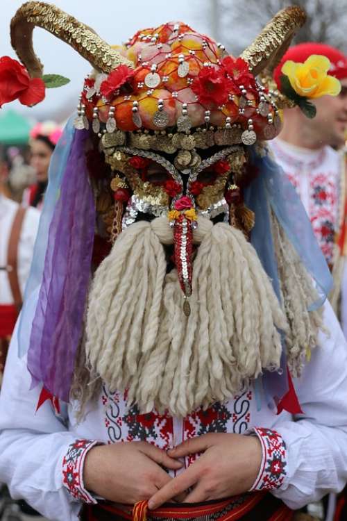 Bulgaria Costume Festival Games Kukeri Masquerade