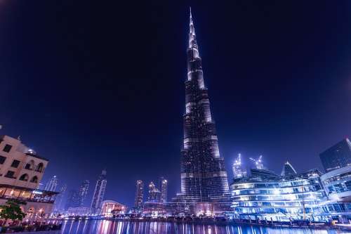 Burj Khalifa Emirates Dubai Uae Architecture