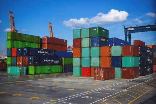 Business Cargo Containers Crate Export Freight