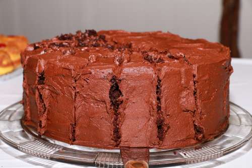 Cake Chocolate Cake Dessert Food Celebration