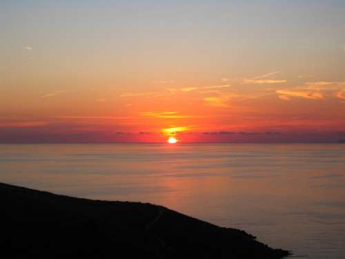 Calabria Sunset Sea