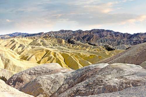 Mountains Colors Sandstone Ridges Death Valley