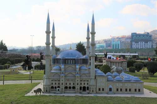 Cami The Minarets Istanbul Maquette Miniaturk