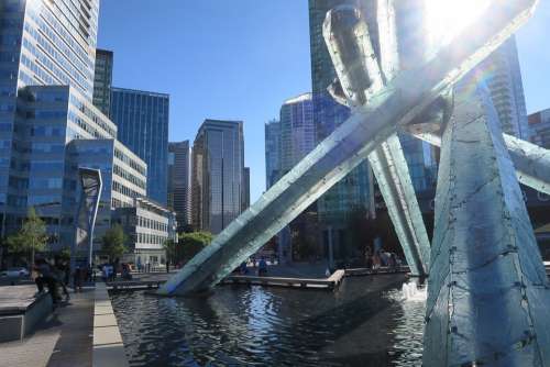 Canada Vancouver City Water Architecture Downtown
