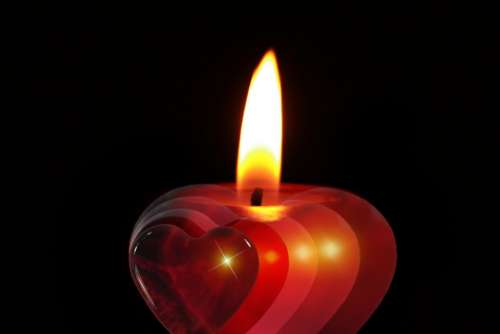 Candle Advent Celebration Christmas December Heart