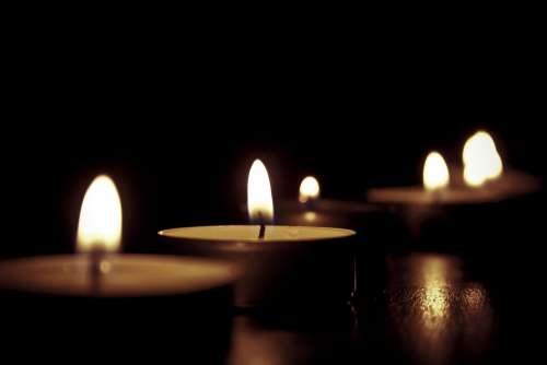 Candles Tealights Soft Fire Glow Orange Heat