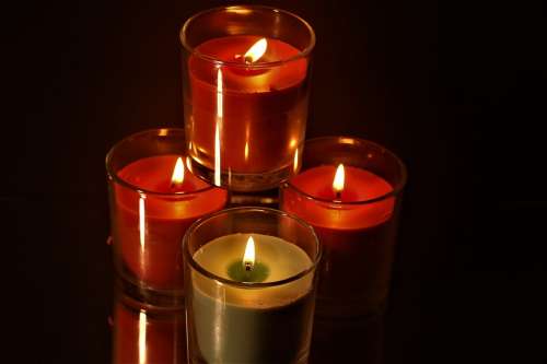 Candles Lit Flame Candlelight Burn Mood Wick